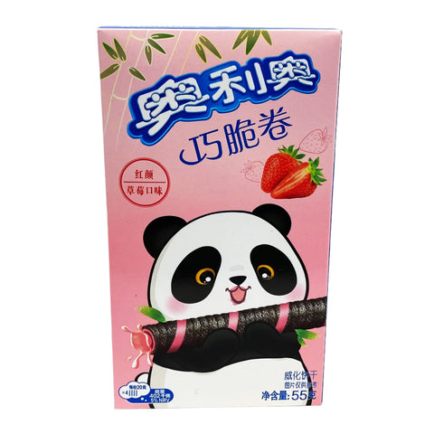 Exotic Oreos - Panda Strawberry Wafer Roll